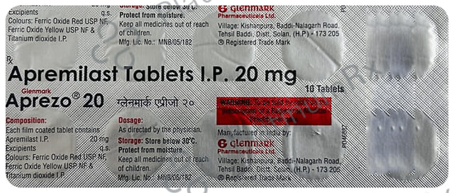 Aprezo 20mg Tablet 10s