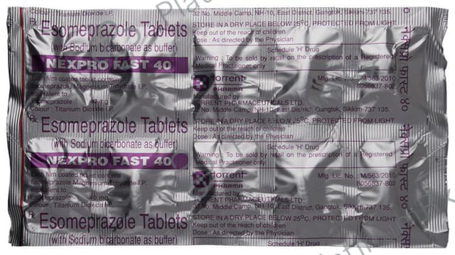 Nexpro Fast 40mg Tablet 10s