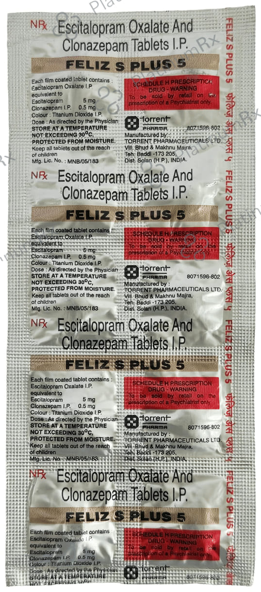 Feliz S Plus 0.5/5mg Tablet 10s