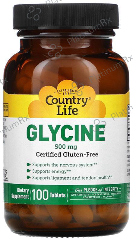 Country Life Glycine 500mg Tablet