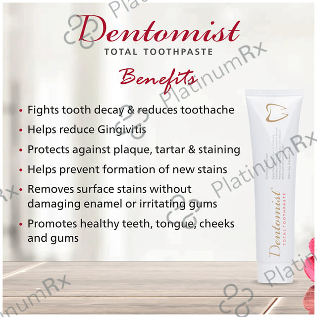 Dentomist Total Toothpaste (100gm Each) 4 Tube