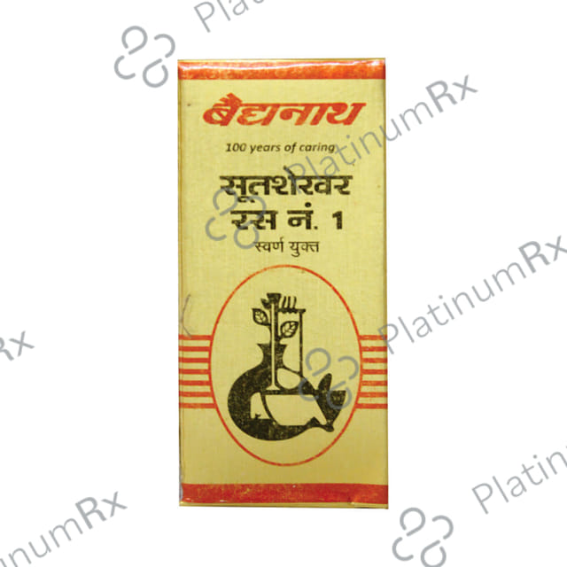 Baidyanath (Nagpur) Sootshekhar Ras No 1 with Gold Tablet 10 tablets