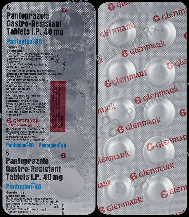 Pantoglen 40mg Tablet 10s