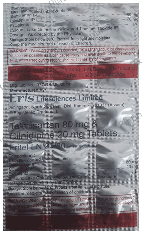 Eritel LN 20mg/80mg Tablet 15s