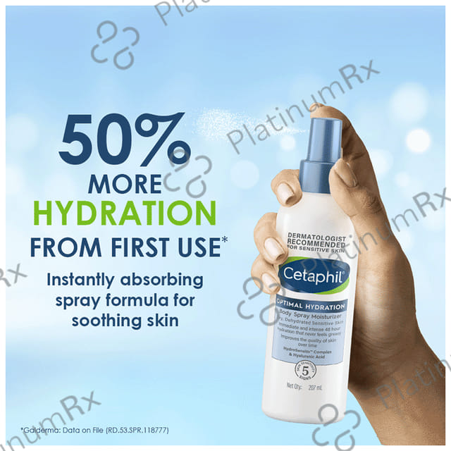 Cetaphil Hydration Body Spray Moisturiser 207ml