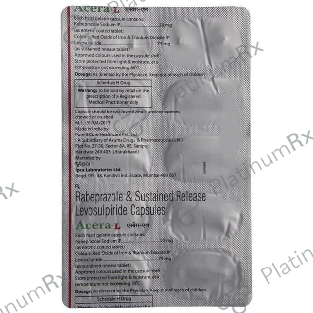 Acera L 75/20mg SR Capsule 10s
