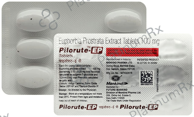 Pilorute EP 100mg Tablet 7s