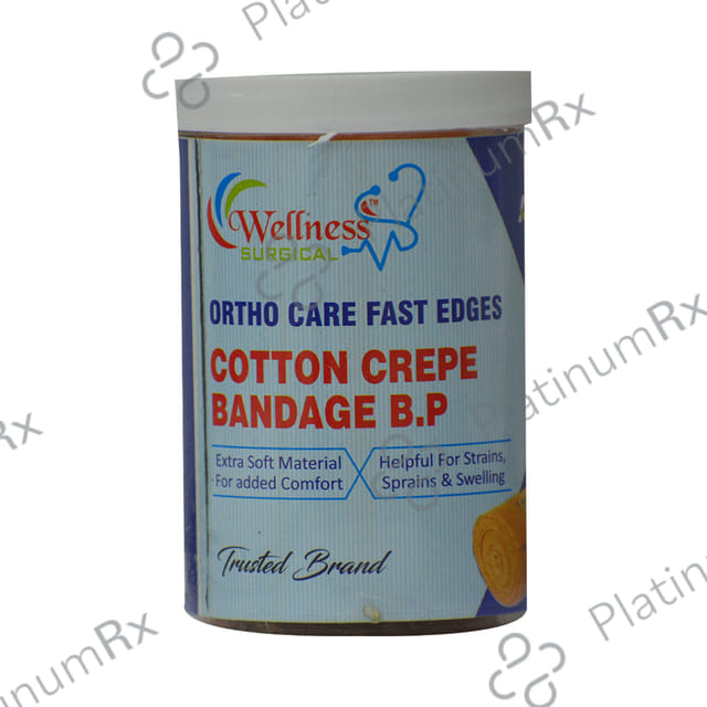Wellness Surgical Ortho Care Fast Edges Cotton Crepe Bandage 8cm x 4m