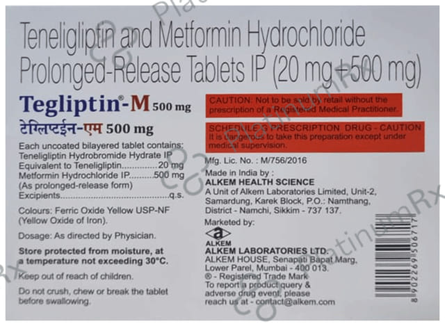Tegliptin-M 500mg Tablet PR 15s