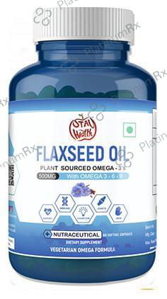 iStayHealthy Flaxseed Oil 500mg with Omega 3 6 9 Softgel Capsules