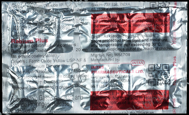 Rabium Plus 150/20mg Capsule PR 10s