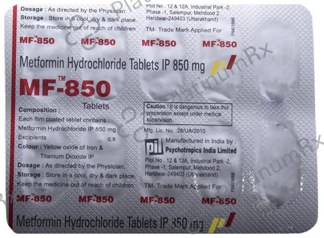MF 850mg Tablet 10s