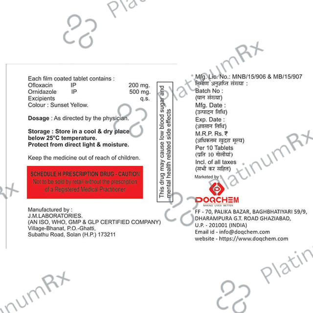 Ofloxichem-OZ Tablet