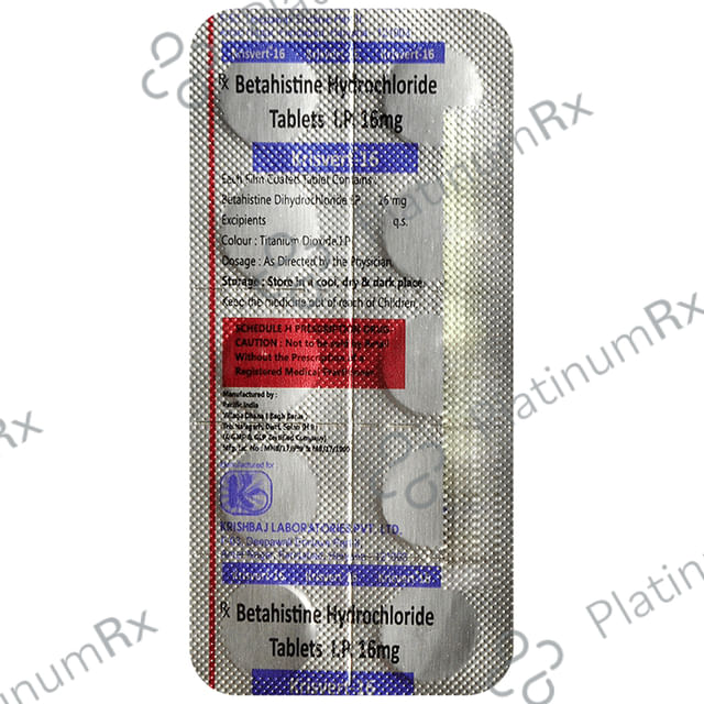 Krisvert 16mg Tablet