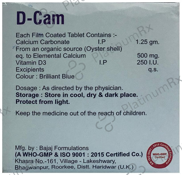 D Cam Tablet 15s