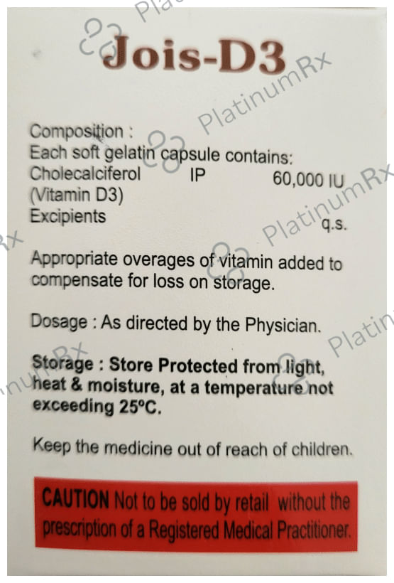 Jois-D3 Soft Gelatin Capsule
