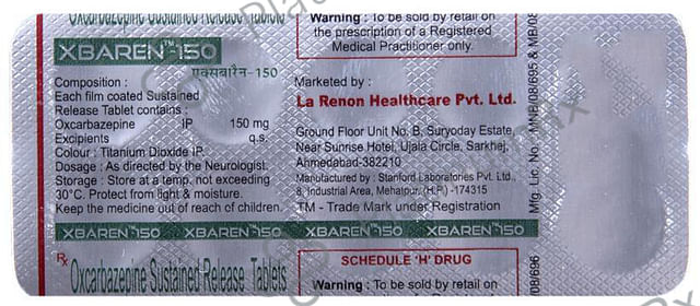 Xbaren 150mg Tablet SR 10s