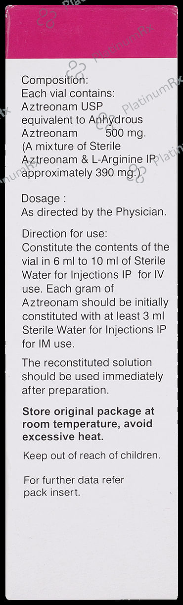 Azenam 500mg Injection 10ml