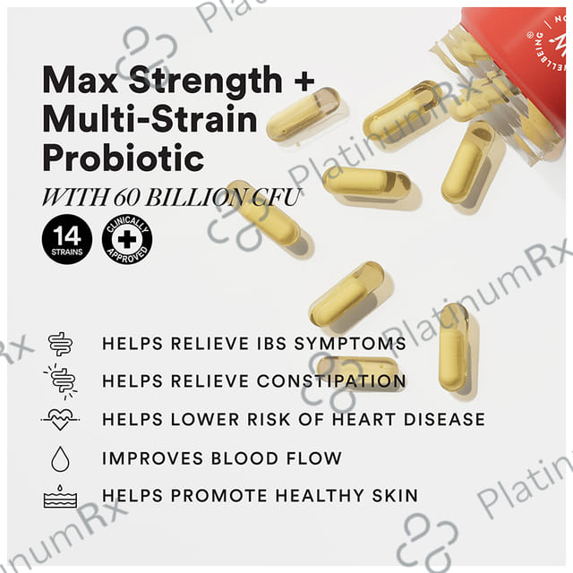 Wellbeing Nutrition Slow Gut Health with Prebiotics & Probiotics Vegan Omega Oil Capsule 60s