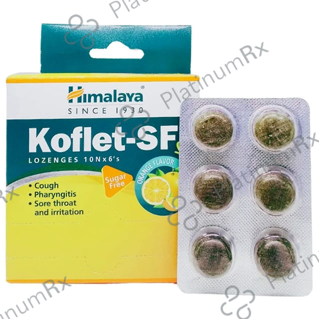 Himalaya Koflet SF Cough Lozenges Orange 6s