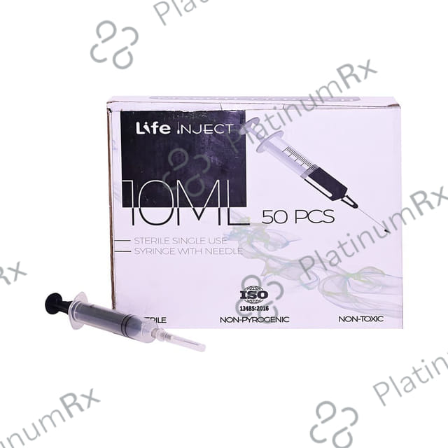 Life Inject 10ml Sterile Single Use Syringe with Needle 50s