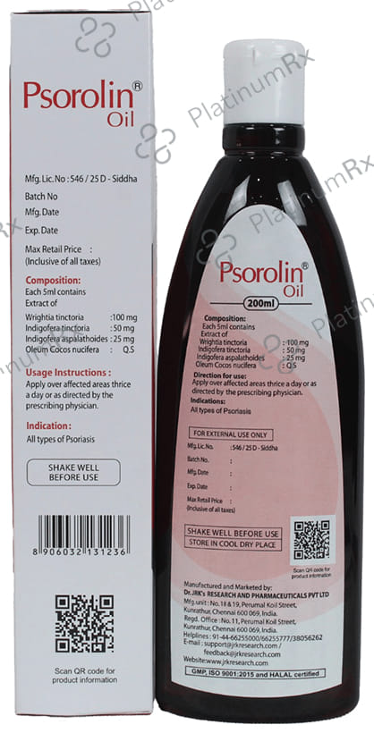 Dr. JRK Psorolin Oil 200 ml
