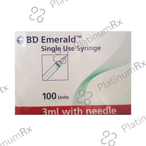 BD Emerald 3ml Syringe with Needle 23G x 11inch