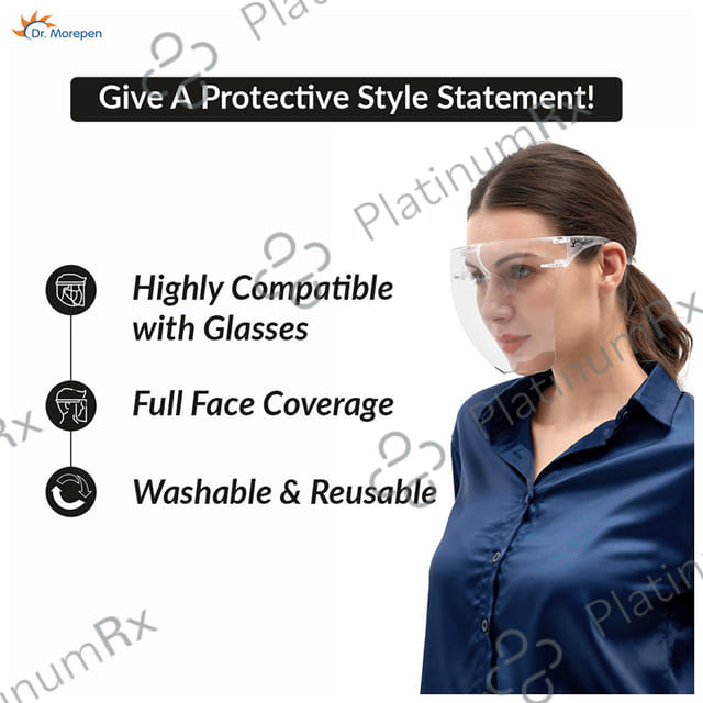 Dr. Morepen Goggle Style Face Shield Free Size