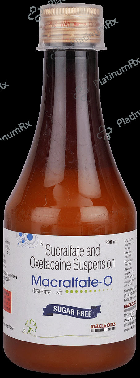Macralfate O 10/500mg Sugar Free Suspension 200ml