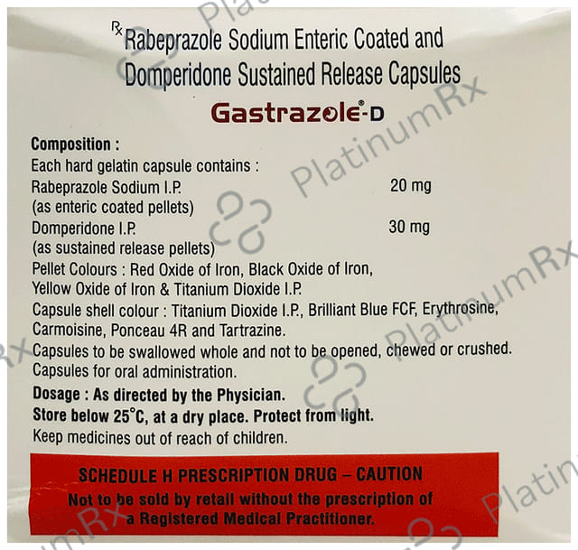 Gastrazole D 30/20mg Capsule SR 10s