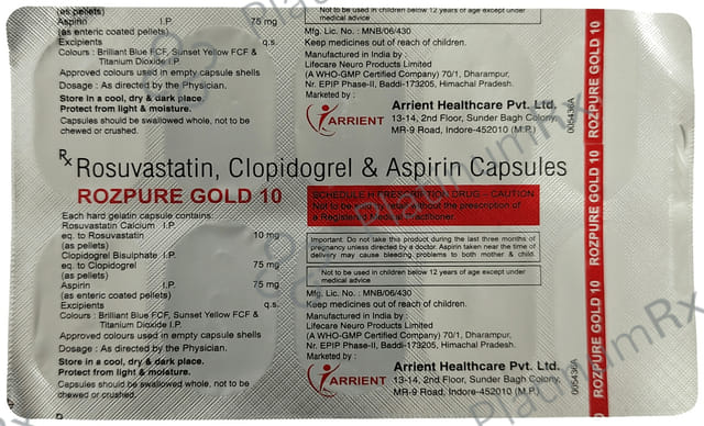 Rozpure Gold 75mg/10mg/75mg Capsule