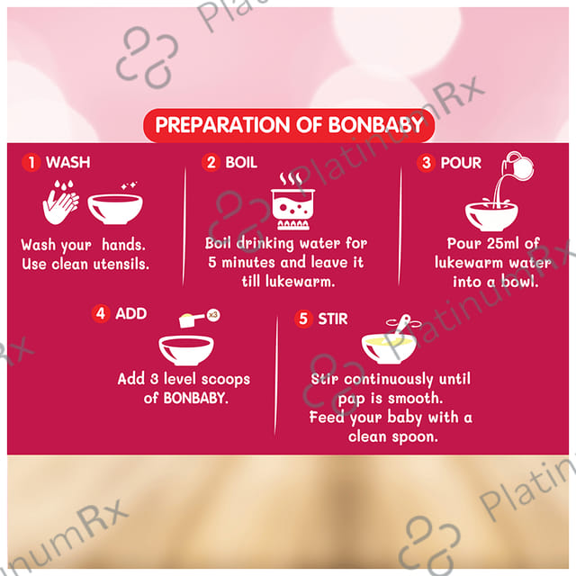Evexia Bonbaby Fortified Infant Cereal (12 Month Onwards) - Wheat & Mixed Fruit