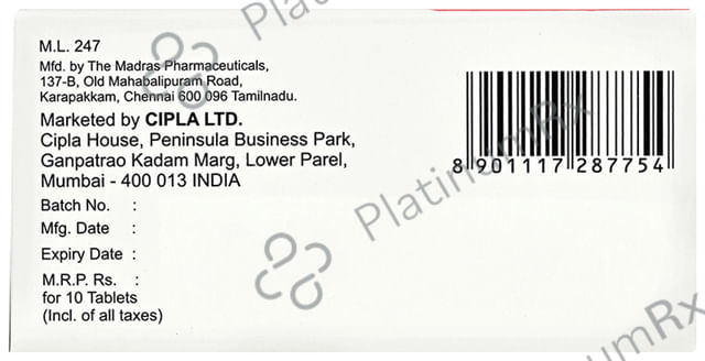 Bisofig AM 5mg Tablet 10s