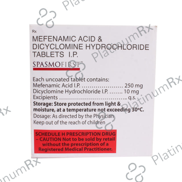 Spasmofirst 10/250mg Tablet 10s