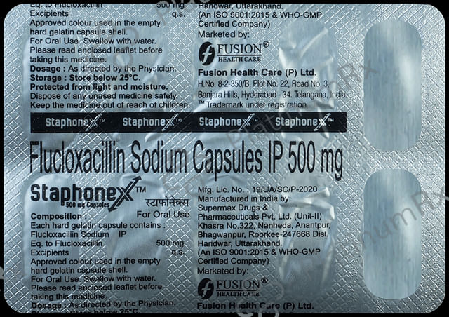 Staphonex 500mg Capsule 4s