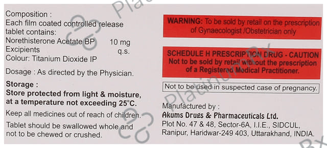 Cycloreg CR 10mg Tablet 10s