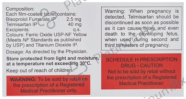 Cardibis T 2.5/40mg Tablet 10s