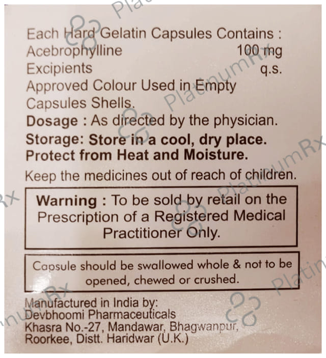 Aceph 100mg Capsule 10s