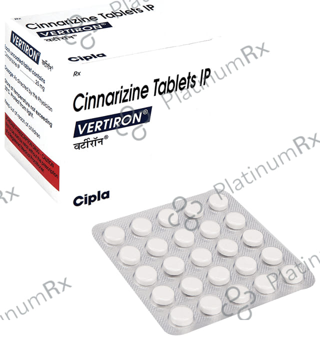 Vertiron 25mg Tablet 25s