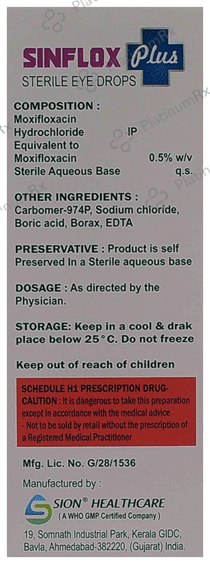 Sinflox Plus Eye Drop