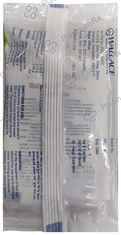 Walyte ORS for Instant Hydration Lemon Flavour Powder 4.4gm