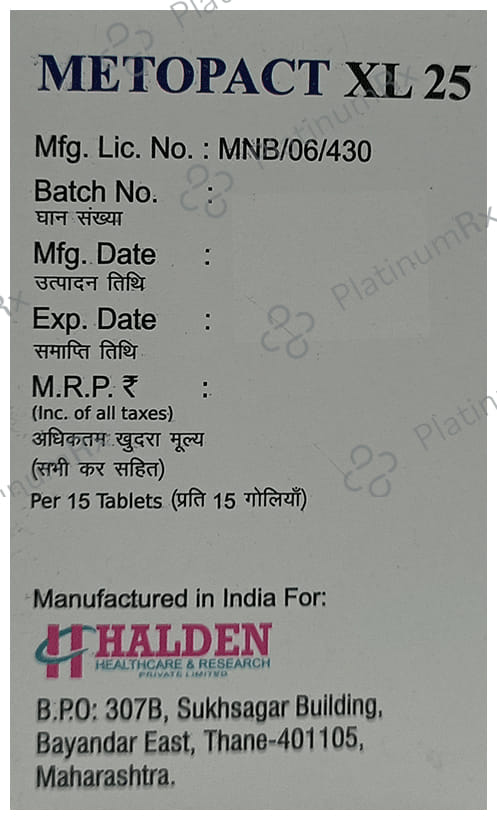 Metopact XL 25 Tablet 15s