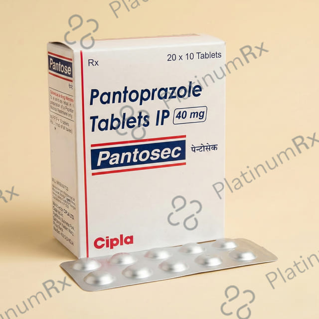 Pantosec 40mg Tablet 10s