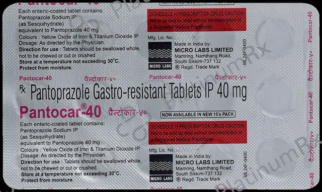 Pantocar 40mg Tablet 15s