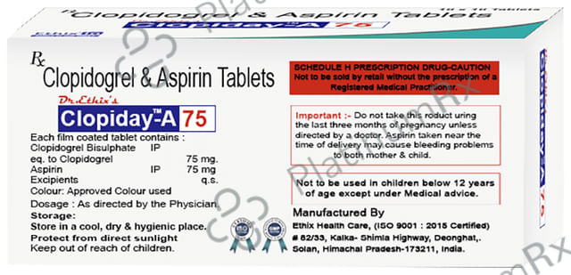 Clopiday-A 75 Tablet