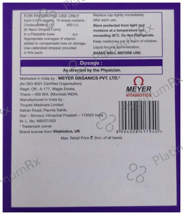 Ultra D3 400IU Nano Drop 15ml