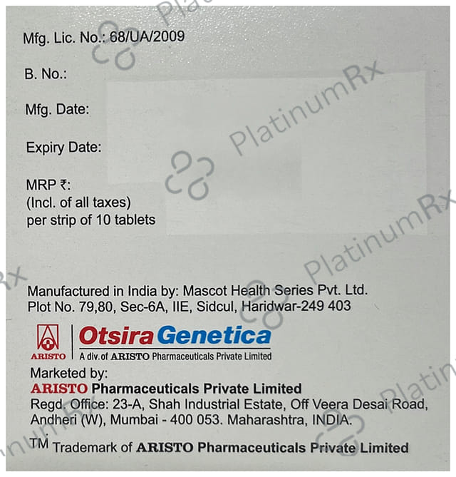 Sitaglo DM Forte 10/1000/100mg Tablet 10s