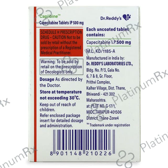Capibine 500mg Tablet 10 Tablet