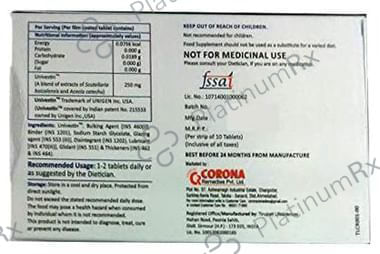 Corvestin 250mg Tablet