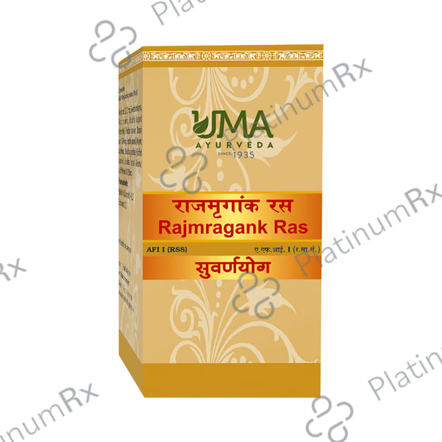 Uma Ayurveda Rajmragank Ras Tablet (with Gold & Silver)